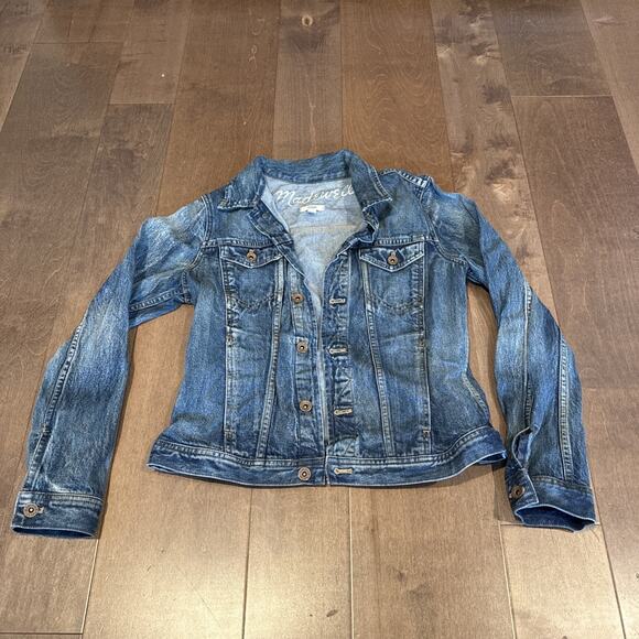 Madewell Jacket Womens Medium Jean Denim - Picture 1 of 3